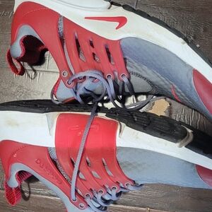Nike Red and Gray Men's Sneakers